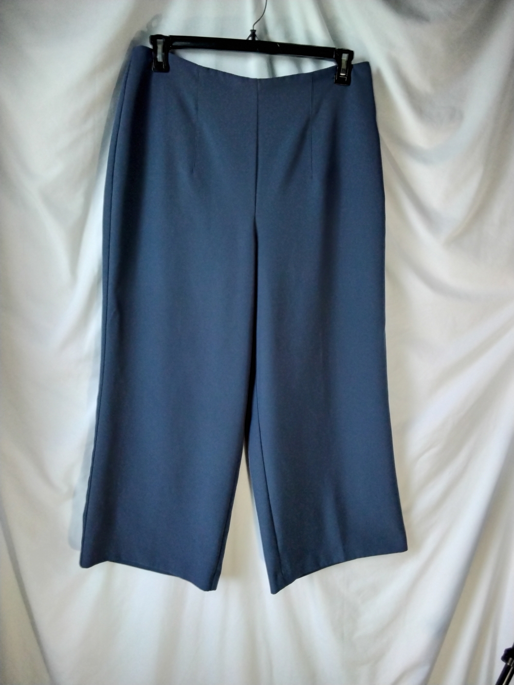 Nine West Cropped Wide-Leg Pants in Slate Blue